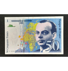 50 франков 1992 - 1999 год.