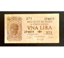 1 лира 1944 год.